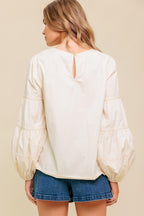 WAVERLY MILLS WOVEN TOP Flying Tomato