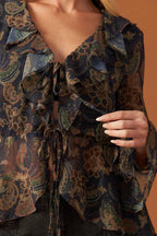 SECRET GARDEN WOVEN TOP Flying Tomato