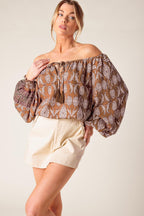 BE ALRIGHT WOVEN TOP Flying Tomato