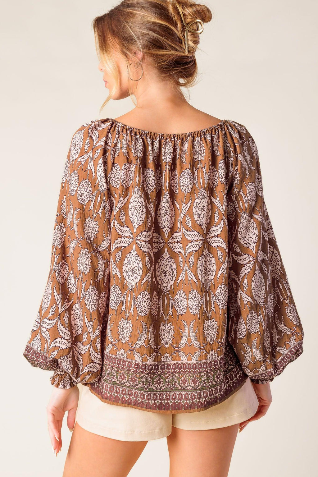 BE ALRIGHT WOVEN TOP Flying Tomato