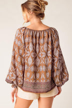 BE ALRIGHT WOVEN TOP Flying Tomato