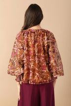SUNSET STROLL WOVEN TOP Flying Tomato