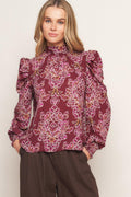 FLOATING ON BY WOVEN TOP Flying Tomato
