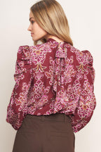 FLOATING ON BY WOVEN TOP Flying Tomato