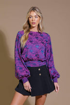 BEST PRESENCE JACQUARD WOVEN TOP Flying Tomato