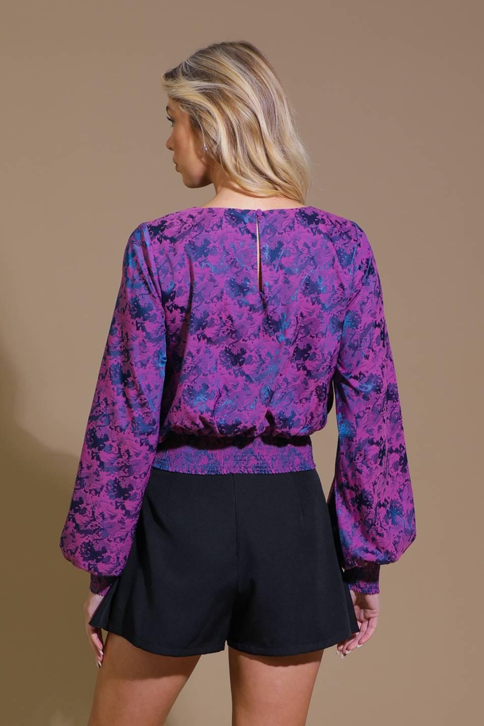 BEST PRESENCE JACQUARD WOVEN TOP Flying Tomato