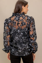 SHARE MY DAY WOVEN ORGANZA TOP Flying Tomato