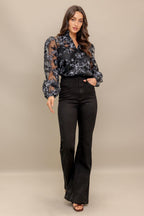 SHARE MY DAY WOVEN ORGANZA TOP Flying Tomato