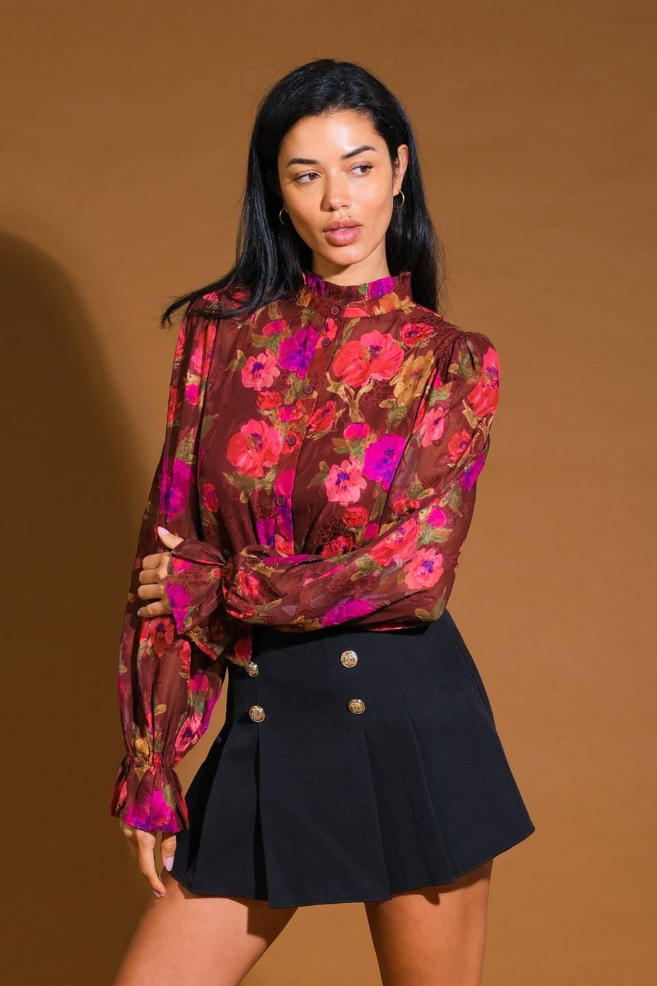 PERFECT STUNNER WOVEN TOP Flying Tomato