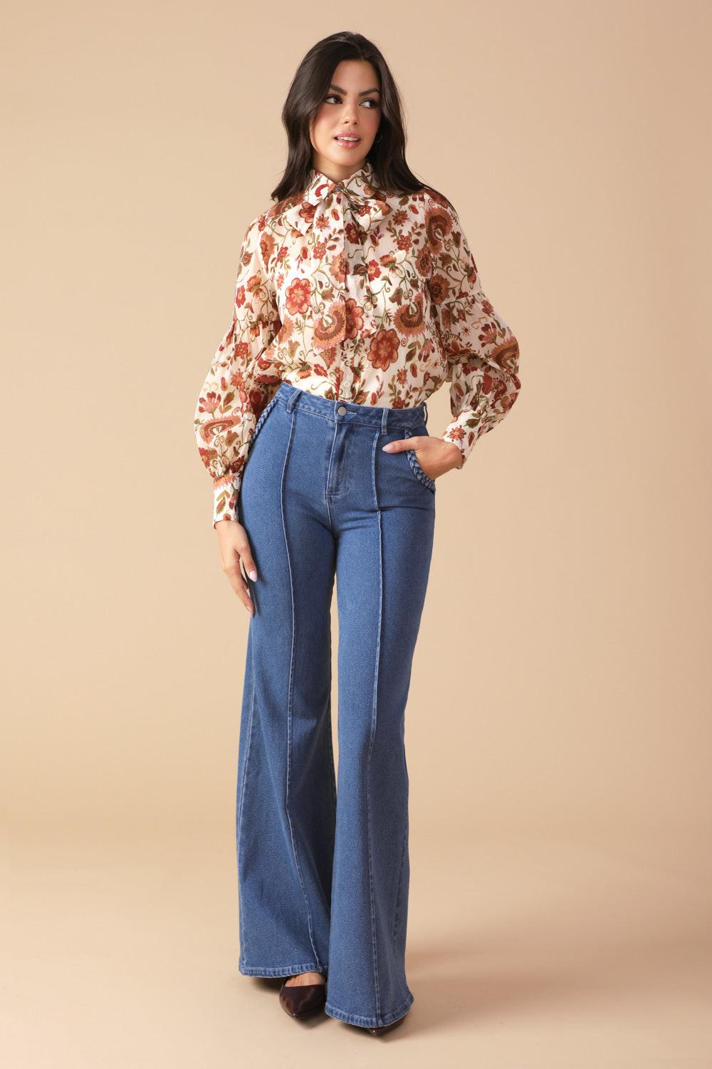 MEMORIES IN FOCUS WOVEN BLOUSE Flying Tomato