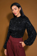 STAY THE SAME SEQUIN TOP Flying Tomato