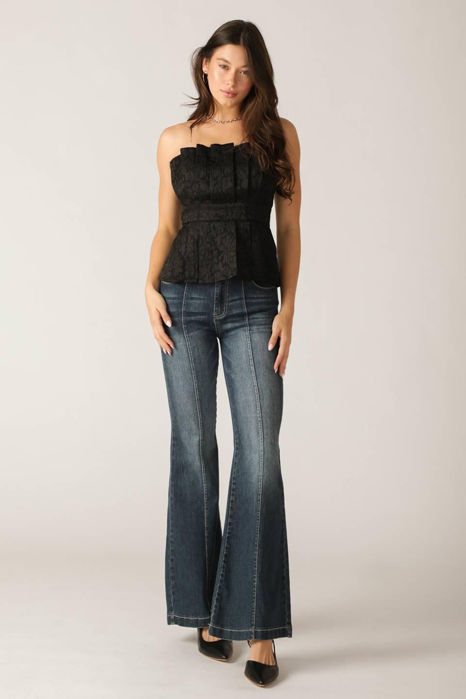 ELEGANT ESSENCE WOVEN TOP Flying Tomato