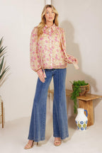 AGAINST THE ODDS WOVEN TOP Flying Tomato