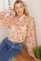 AGAINST THE ODDS WOVEN TOP Flying Tomato