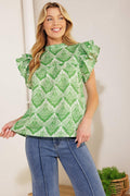 WANT YOU AROUND WOVEN TOP Flying Tomato