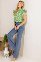 WANT YOU AROUND WOVEN TOP Flying Tomato