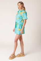 TREASURED TIMES WOVEN TOP AND SHORT SET Flying Tomato
