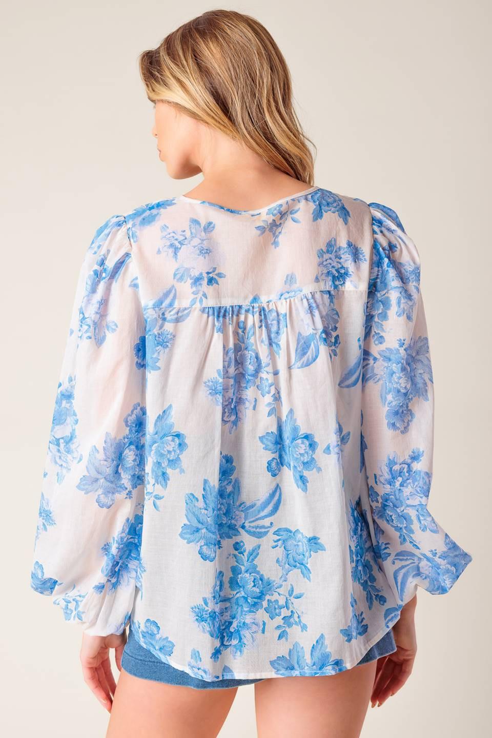 LAGOON DAYDREAMS WOVEN TOP Flying Tomato