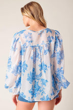 LAGOON DAYDREAMS WOVEN TOP Flying Tomato