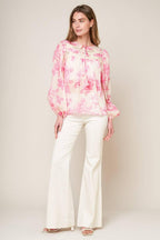 LAGOON DAYDREAMS WOVEN TOP Flying Tomato