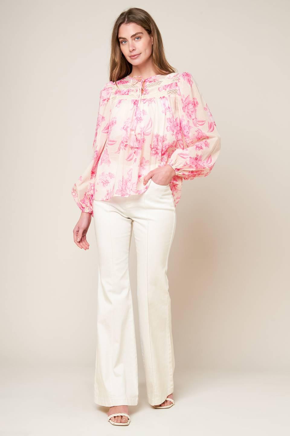 LAGOON DAYDREAMS WOVEN TOP Flying Tomato