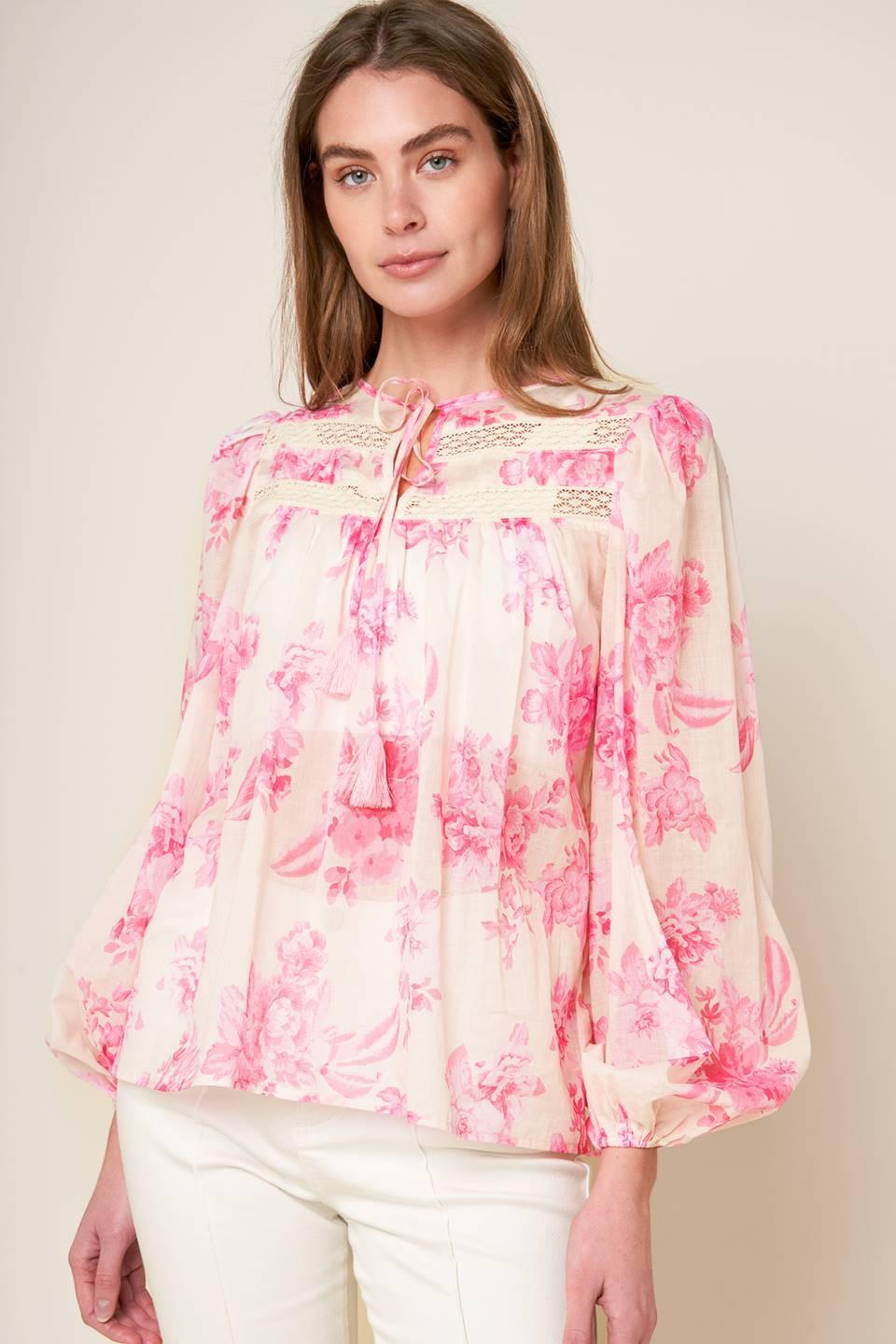 LAGOON DAYDREAMS WOVEN TOP Flying Tomato