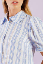 LOVE LETTERS WOVEN TOP Flying Tomato
