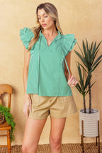 RIVIERA RETREAT WOVEN TOP Flying Tomato