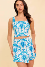 OPEN MINDED BLUE TOP AND SKORT SET Flying Tomato