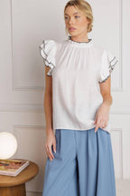 PUSH THE LIMIT WOVEN TOP Flying Tomato