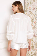 SALT BREEZE WOVEN TOP Flying Tomato