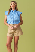 CREATING MEMORIES WOVEN CROP TOP Flying Tomato