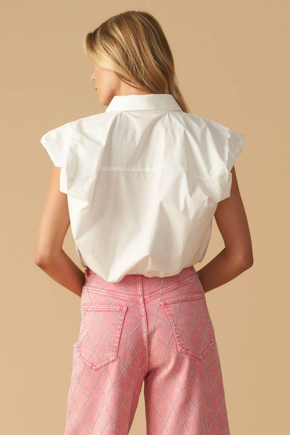 CREATING MEMORIES WOVEN CROP TOP Flying Tomato