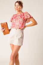 WHERE TO NEXT WOVEN TOP Flying Tomato