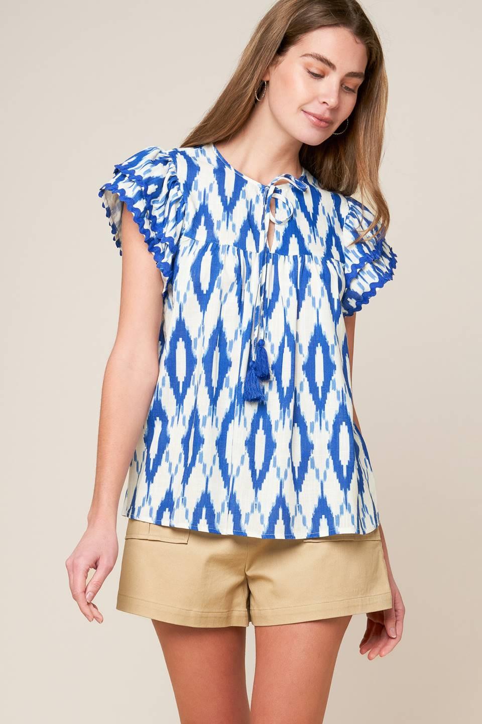 EFFORTLESS SELECTION WOVEN TOP Flying Tomato