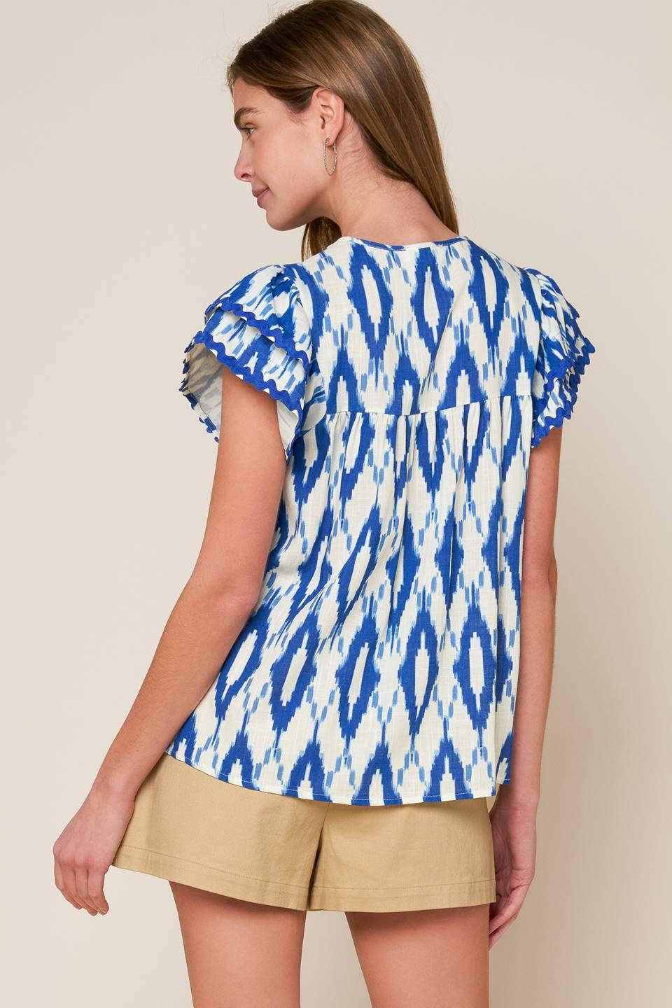 EFFORTLESS SELECTION WOVEN TOP Flying Tomato