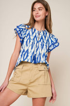 EFFORTLESS SELECTION WOVEN TOP Flying Tomato
