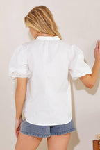 HIGH STANDARDS WOVEN TOP Flying Tomato