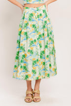 PICTURE PERFECT WOVEN TOP AND SKIRT SET Flying Tomato