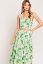 PICTURE PERFECT WOVEN TOP AND SKIRT SET Flying Tomato