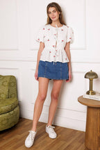 CLOSER THAN EVER WOVEN TOP Flying Tomato