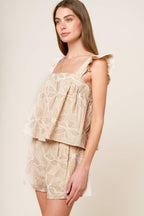 DARCY DREAM WOVEN TOP AND SHORTS SET Flying Tomato