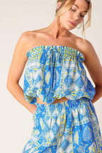 LET'S GET OUT OF TOWN WOVEN TOP AND PANT SET Flying Tomato