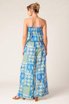LET'S GET OUT OF TOWN WOVEN TOP AND PANT SET Flying Tomato