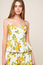 EVERY SUNDAY CREAM WOVEN TOP Flying Tomato
