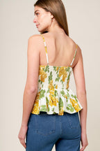 EVERY SUNDAY CREAM WOVEN TOP Flying Tomato