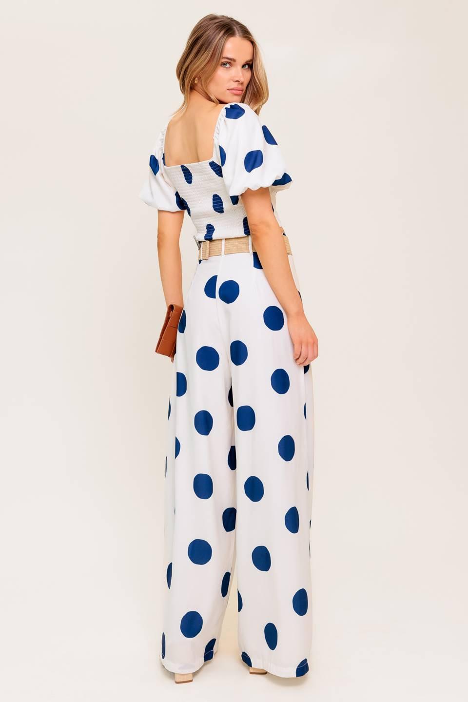 COCONUT KISS  NAVY TOP AND PANT SET Flying Tomato