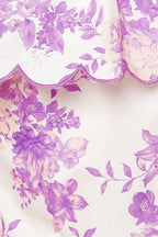 DARING DIVA LAVENDER WOVEN TOP AND SHORTS SET Flying Tomato