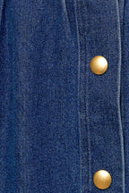 SIMPLY THE VIBE DENIM TOP AND SKIRT SET Flying Tomato