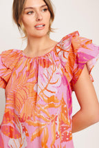 EVENING GLOW PINK WOVEN TOP Flying Tomato